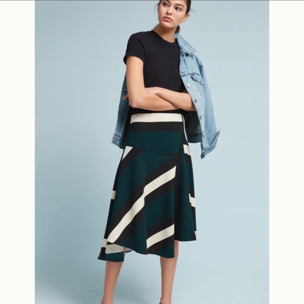 ‼️NWT🏷‼️Anthropologie Eva Franco Flounce Skirt,10